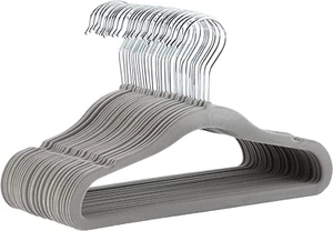 Kids Velvet, Non-Slip Clothes Hangers (Baby/Toddler), 11.6 Inches (For Baby Clot - Picture 1 of 7