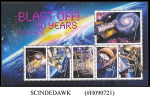 AUSTRALIA - 2007 BLAST OFF! 50 YEARS IN SPACE - MIN/SHT - MINT NH - Picture 1 of 1