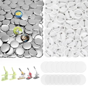 200 Sets 1.25 Inch Button Maker Supplies, 32mm Round Badge Parts with Metal C... - Bild 1 von 7