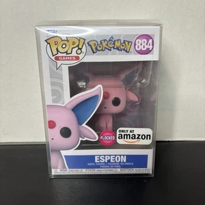 NEU Pokémon Funko Pop Espeon Flocked Amazon Exclusive In Protector - Bild 1 von 8