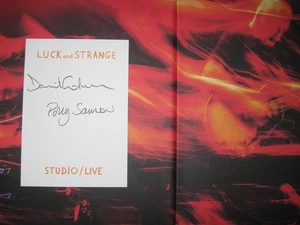 David Gilmour Signed x2 Polly Sansom Luck and Strange 1st Pink Floyd legend bump - Bild 1 von 21