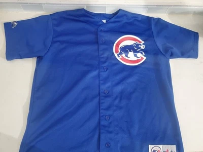 Vintage Chicago Cubs Jersey Mens Large MLB Baseball Sammy Sosa 21 Majestic 90s - Image 1 of 4