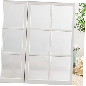 Window Privacy Film Frosted,Non Adhesive Opaque 17.5 x 78.7 Inch White - Picture 1 of 8