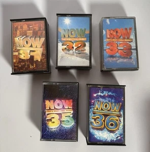 Now That's What I Call Music 31 32 33 35 And 36 Cassette Tape Albums X 5 Bundle - Picture 1 of 2