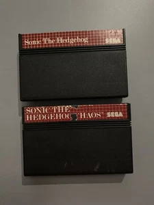 Sega Master System - Sonic The Headgehog and Sonic The Hedgehog Chaos - Picture 1 of 6