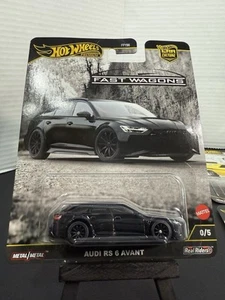 Hot Wheels Car Culture Fast Wagons Audi RS 6 Avant 0/5 Chase w/Premium Protector - Picture 1 of 5