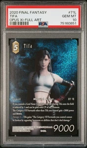 PSA 10 2020 FINAL FANTASY OPUS XI ARTE COMPLETO #71L TIFA - Imagen 1 de 3