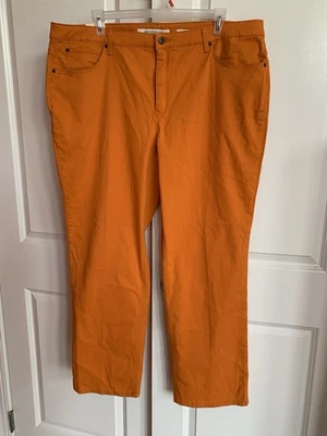 Jeans Jones New York Naranja Sutton Recto Talla 22W Diseño Adelgazante Secreto Nuevos con Etiquetas Foto 1 de 4