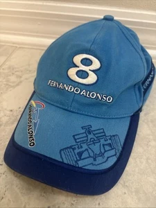 Fernando Alonso Formula 1 Racing Strapback Cap F1 Blue Renault 8 Spain Daring - Picture 1 of 19