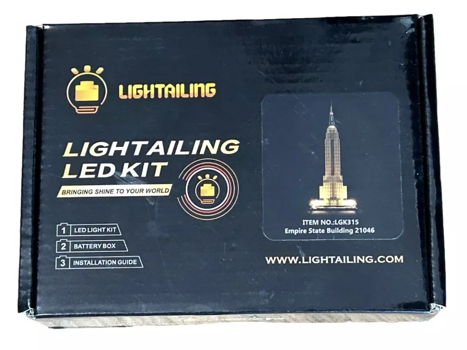 Kit LED Lightail para Lego 21046 - The Empire State Building con caja de batería Foto 1 de 1
