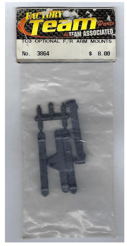 Team Associated 3864 Factory Team TC3 Option Front/Rear Arm Mounts Old Stock NIB - Image 1 of 1
