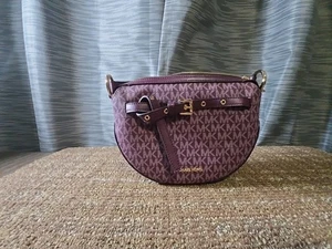 Michael Kors Emilia Medium Logo Schultertasche Umhängetasche Lila 398,00 $ - Bild 1 von 16