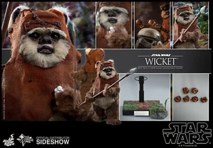 HOT TOYS STAR WARS RETURN OF THE JEDI WICKET EWOK 12" 1/6 FIGURE MMS550 NEW *US* - Picture 1 of 12