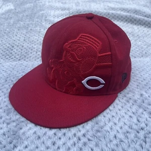 Cincinnati Reds New Era 59Fifty Fitted 7 1/4 Hat Cap Men MLB Baseball Red Logo - Picture 1 of 11