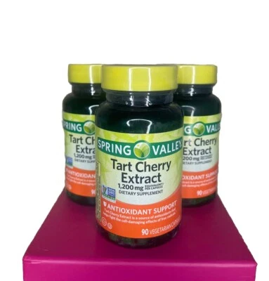 Extrato de cereja azeda Spring Valley suplemento antioxidante dietético pacote com 1.200 mg 270 ct - Imagem 1 de 2