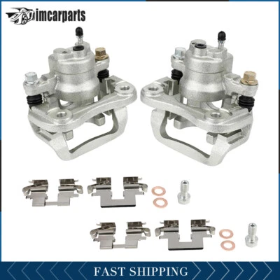 Rear Pair Brake Calipers w/ Bracket For 2004 2005 2006 2007 Toyota Highlander - Image 1 of 4