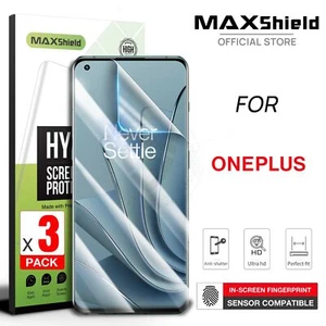 3 Pack For Oneplus 10T 11 12 9R 12R Hydrogel Soft Film Screen Protector - Picture 1 of 7