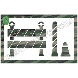 Plantilla de plástico transparente 6"x10" - Equipo de peligro en carretera (ROA68) (.007") - Imagen 1 de 2