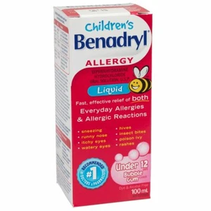 Children's Benadryl Allergy Liquid, 100 mL - Picture 1 of 1