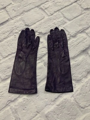 Guantes de conducción vintage de cuero para mujer pequeños Foto 1 de 4