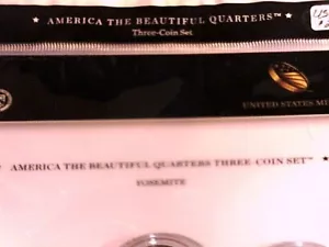 U S 2010 America the Beautiful Quarters Yosemite P&D&S Set - Picture 1 of 9