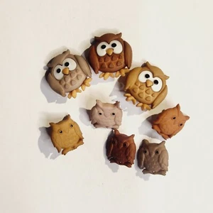 Bottoni novità Dress It Up - Whoo Owls - artigianato, gioielli, fare torte - Foto 1 di 2