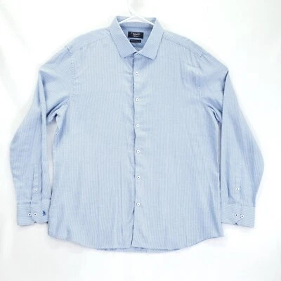 Penguin Dress Shirt Mens 17-34/35 Blue Heritage Slim Fit Long Sleeve Button-Up - Image 1 of 4