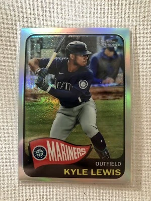 Kyle Lewis 2021 Topps Chrome Baseball Silver Throwback Card TH-65-1 - Image 1 of 2