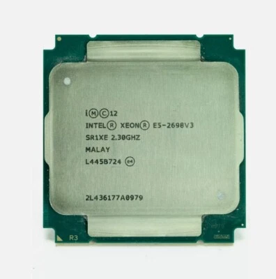 Intel Xeon E5 2698 V3 CPU SR1XE 2.3Ghz 16 Core 2698V3 LGA 2011-3 Processor - Image 1 of 2