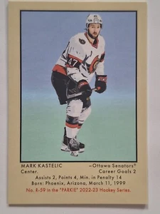 22/23 Parkhurst Champions Retro Parkies Wrapper Back Mark Kastelic - Bild 1 von 2