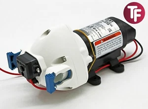 Flojet R3526144A 1/2" Triplex 2.9 Pressure Controlled Pump 11 LPM 12 Volt D.C - Picture 1 of 11