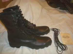 Vintage 1987 Ro-Search Military Combat Boots Black Leather Size 12 XN - Picture 1 of 11