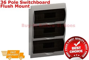 36 Pole Distribution Board Flush Mount Switchboard Electrical Wholesale Bulk - Picture 1 of 1