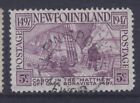 NEWFOUNDLAND 270 5c CABOT WITH LEWISPORTE BOE PPL699 FEB 13 1948 SPLIT CIRCLE 