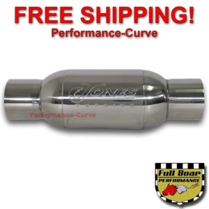 4" Jones Exhaust Turbine Muffler - 304 Stainless Steel - Race - Diesel - Throaty - Picture 1 of 3