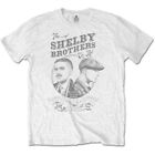 Peaky Blinders Shelby Brothers Circle Faces White T-Shirt Short Sleeve XL