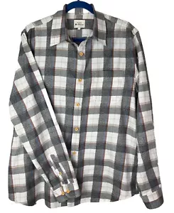 Camisa Ben Sherman Para Hombre La Original Acogedora Marfil Cuadros Abotonada Talla Grande - Imagen 1 de 13
