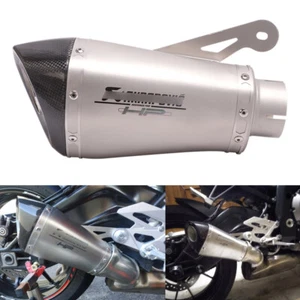 For BMW S1000RR S1000R Exhaust Tips 60mm Modified Muffler Pipe Reserve Catalyst - Picture 1 of 9