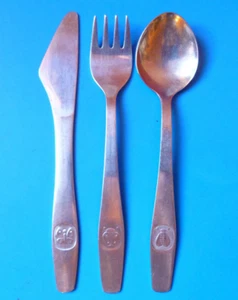DDR Kinderbesteck Besteck Schmetterling Biene Käfer Messer Gabel Löffel Kinder - Bild 1 von 4