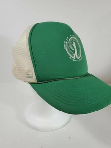 Home Of The Masters Hat Green w/ White Mesh Snapback Vintage Truckers Hat Foam - Picture 1 of 10