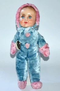 RARE VINTAGE DEANS RAG BOOK CUDDLUMS BABY DOLL 34cm c1930 - Picture 1 of 7