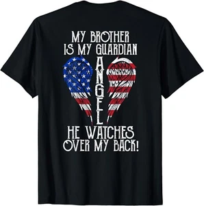 Memorial Of My Brother, Loss of Brother, Brother in Heaven Gift Unisex T-Shirt - Picture 1 of 3