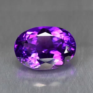 5.57Ct Oval_Sparkling Natural Vivid Purple Amethyst Gemstone _Bolivia - Picture 1 of 1