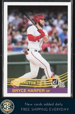 Bryce Harper 2018 Donruss #270 Washington Nationals - Image 1 of 2