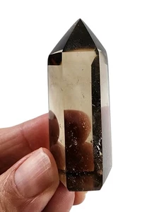 Torre Cristallo Lucido Quarzo Fumè Brasile 54,9 grammi - Foto 1 di 3