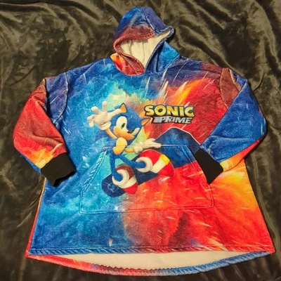 Sonic the Hedgehog PRIME Sudadera con Capucha Niños Manta Usable Edades 6-?? CÁLIDA NAVIDAD Foto 1 de 4