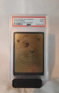 Magic The Gathering PSA 9 Blood Moon Gold Foil Enchanted 2022 #366 SLD. MINT - Picture 1 of 4