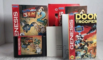 Earthworm Jim 2 Sega Genesis Completo En Caja Probado En Caja Auténtico Limpio OEM Foto 1 de 4