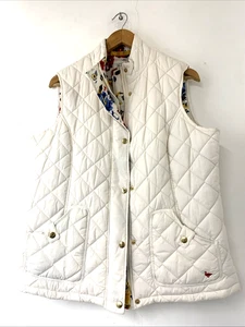 Chaleco acolchado Country Rose EWM talla M crema con forro floral - Imagen 1 de 6