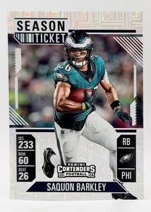 2024 Panini Contenders Season Ticket Hobby Mono #80 Saquon Barkley Eagles - Bild 1 von 2
